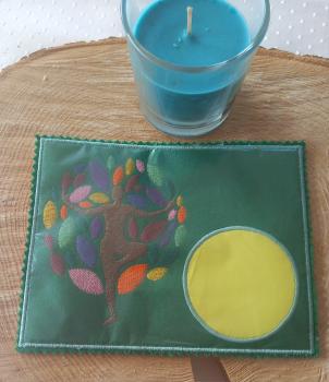 ITH - Stickdatei Mug Rug Yoga